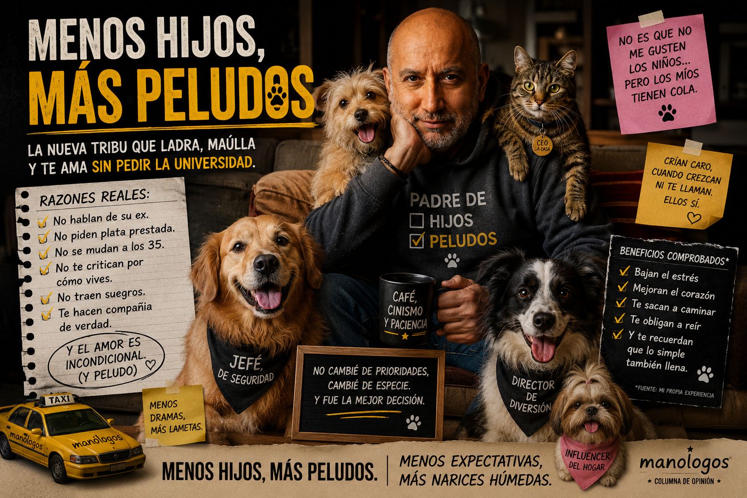 Menos hijos, más peludos