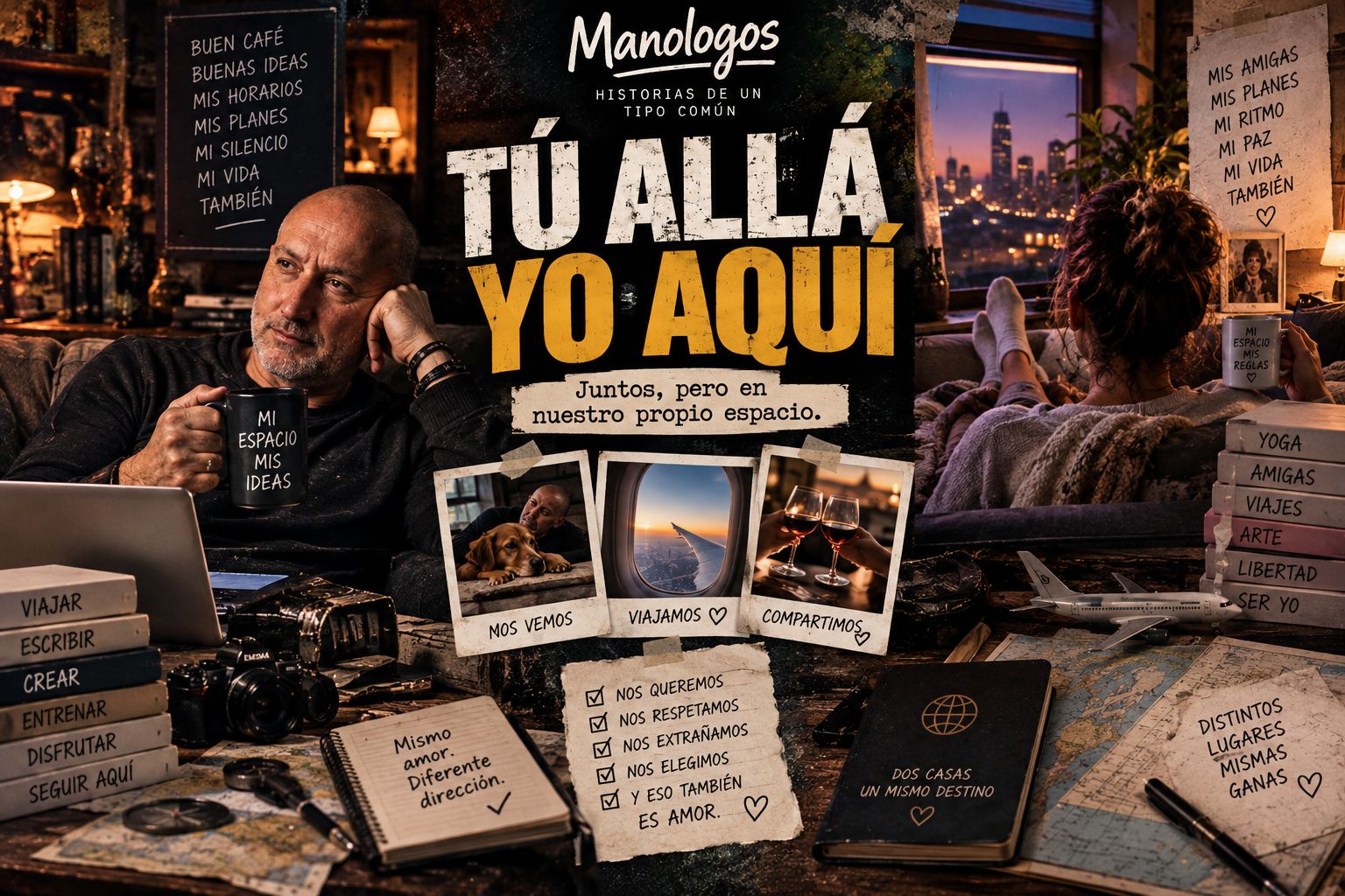 Tú allá, yo acá